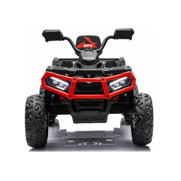 Battery-Operated Quad ATV 6 Wheels With Trailer JC606 24V 4x4 Red 6