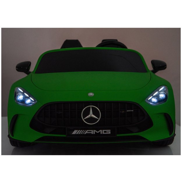 Mercedes GT63 AMG DK-GT63 24V Quiet Matte Green Engine Battery Car 12