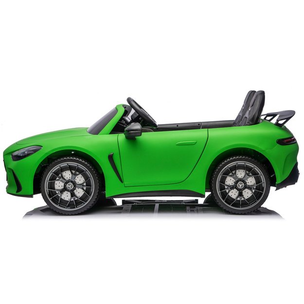 Mercedes GT63 AMG DK-GT63 24V Quiet Matte Green Engine Battery Car 5