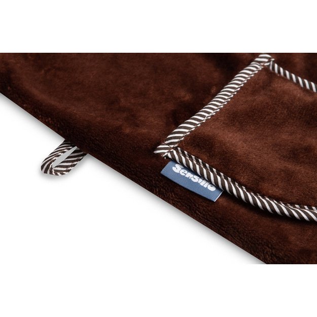 SOFT TEDDY BEAR BATHROBE BROWN