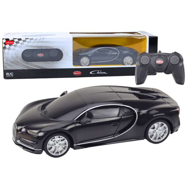 Bugatti Veyron Chiron nuotolinio valdymo automobilis RC juodas 1:24