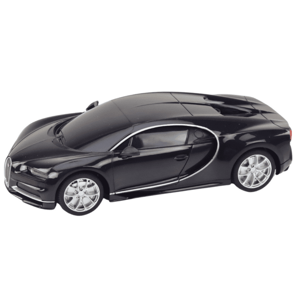 Bugatti Veyron Chiron nuotolinio valdymo automobilis RC juodas 1:24