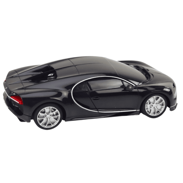 Bugatti Veyron Chiron nuotolinio valdymo automobilis RC juodas 1:24