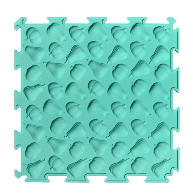 Sensorinio tako dėlionės plytelės, įvairios struktūros, spalvos, 24,5 cm, 10 vnt.