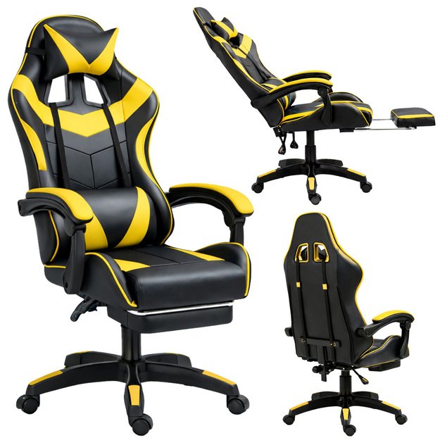 „LEAN“ ŽAIDIMŲ KĖDĖ, JUODA IR GELTONA