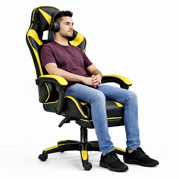 „LEAN“ ŽAIDIMŲ KĖDĖ, JUODA IR GELTONA