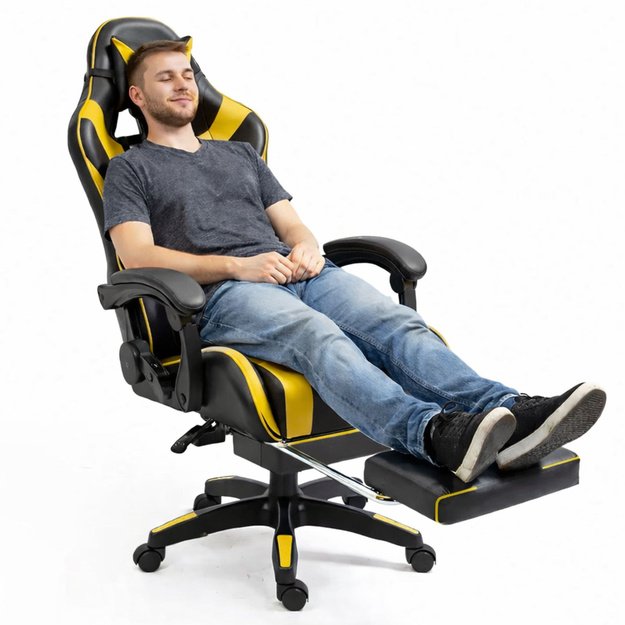 „LEAN“ ŽAIDIMŲ KĖDĖ, JUODA IR GELTONA