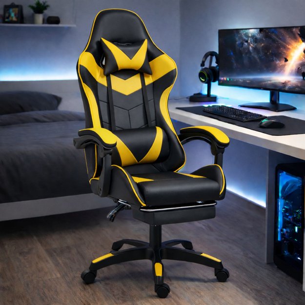 „LEAN“ ŽAIDIMŲ KĖDĖ, JUODA IR GELTONA