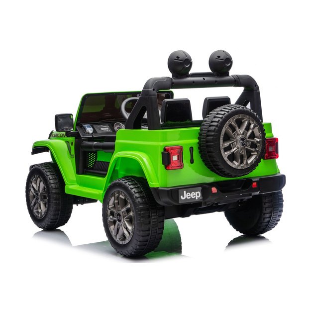 Jeep Rubicon 4x4 akumuliatorinė transporto priemonė DK-JWR556 4x200W 24V žalia