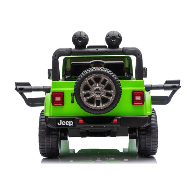 Jeep Rubicon 4x4 akumuliatorinė transporto priemonė DK-JWR556 4x200W 24V žalia