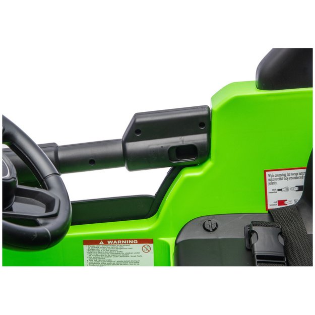 Jeep Rubicon 4x4 akumuliatorinė transporto priemonė DK-JWR556 4x200W 24V žalia