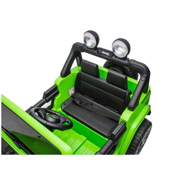 Jeep Rubicon 4x4 akumuliatorinė transporto priemonė DK-JWR556 4x200W 24V žalia