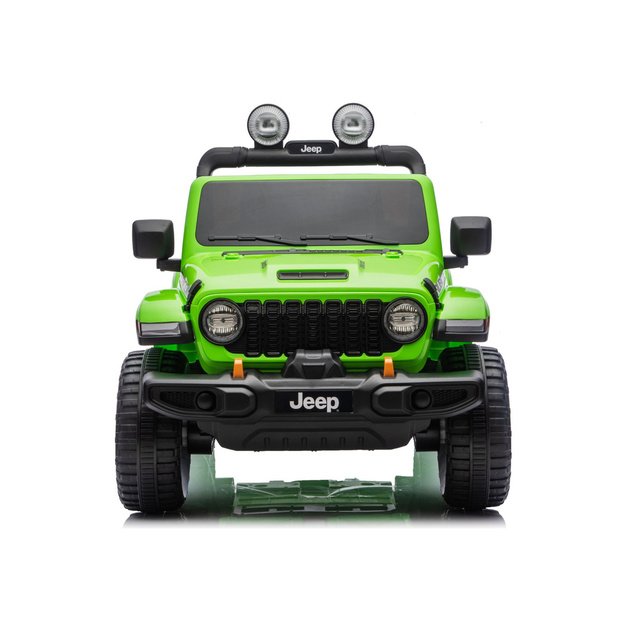 Jeep Rubicon 4x4 akumuliatorinė transporto priemonė DK-JWR556 4x200W 24V žalia