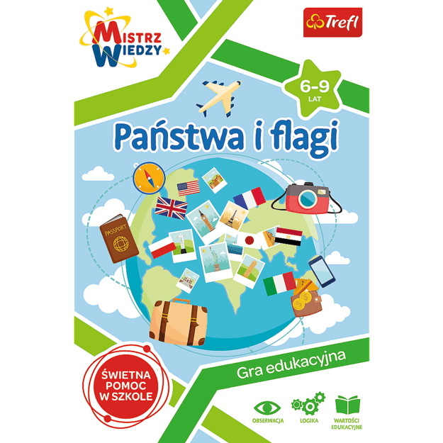 Gra Państwa i flagi z Serii Mistrz Wiedzy Trefl  01953