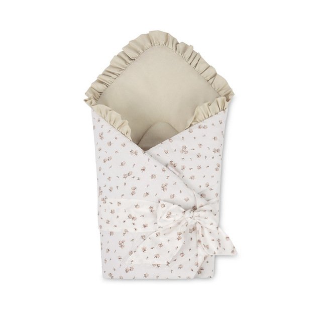 BABY WRAP COTTON ROSE BEIGE 75X75