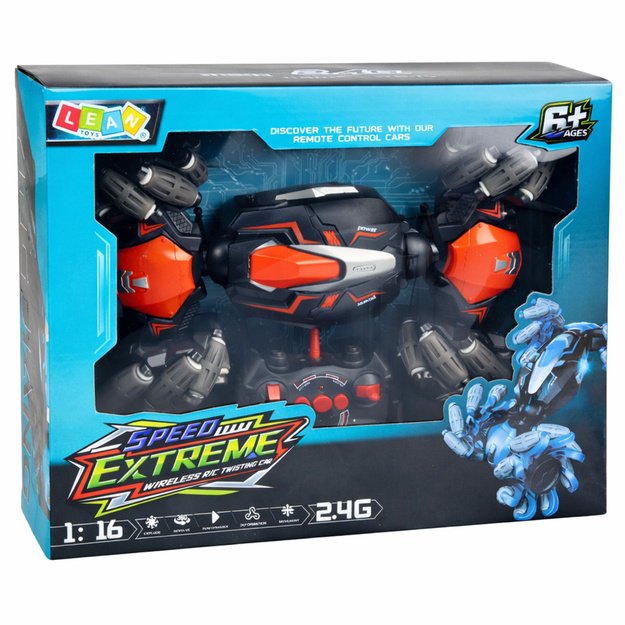 RC Car Remote Controlled Drift Acrobatics Twist Orange 1:16