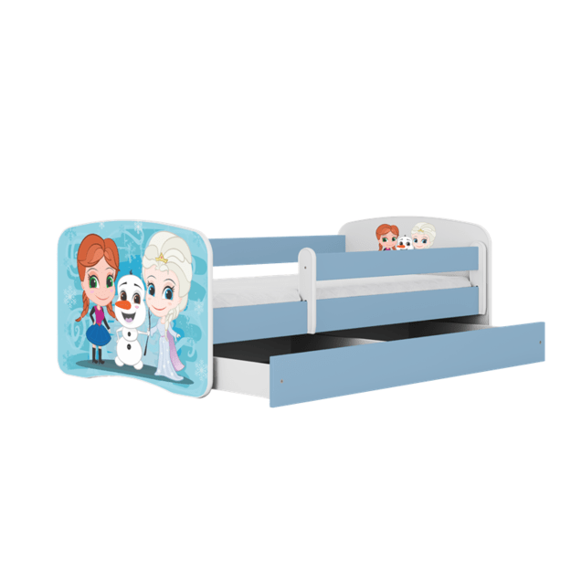 Bed babydreams blue frozen land with drawer with mattress 140/70 4