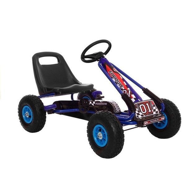 A-15 Go-Cart Blue Pumped Wheels