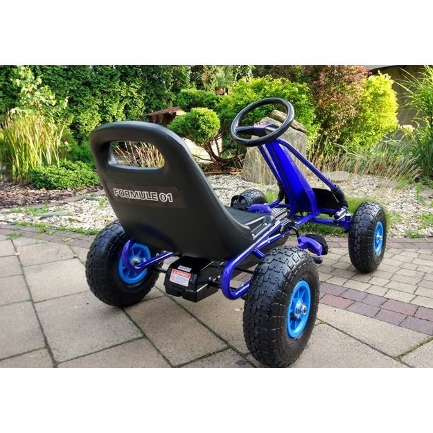 A-15 Go-Cart Blue Pumped Wheels 2