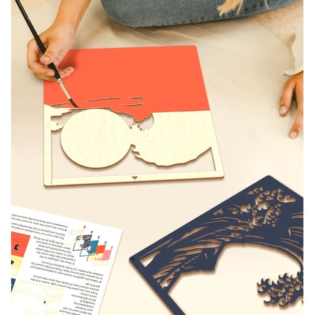 Splat Planet medinis 3D spalvinimo paveikslas, Didžioji banga