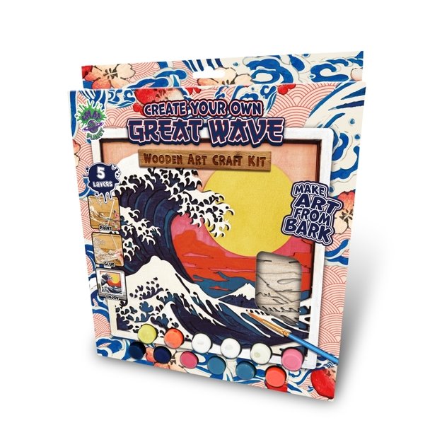 Splat Planet medinis 3D spalvinimo paveikslas, Didžioji banga