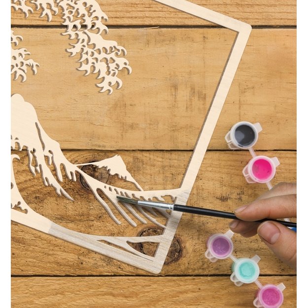 Splat Planet medinis 3D spalvinimo paveikslas, Didžioji banga