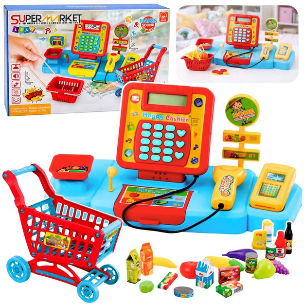 Interaktyvios kasos prekybos centro vežimėlių skaitytuvo skalė maisto produktams