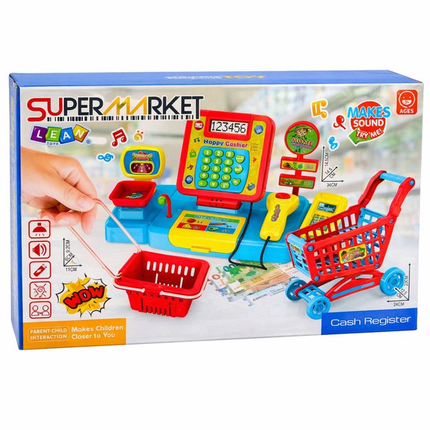 Interaktyvios kasos prekybos centro vežimėlių skaitytuvo skalė maisto produktams