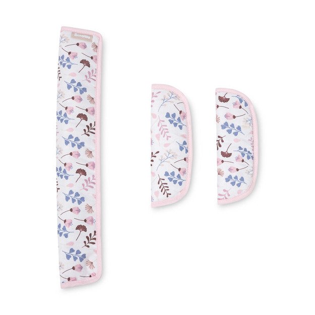 STROLLER INSERT DELUXE VELVET TWIGS PINK