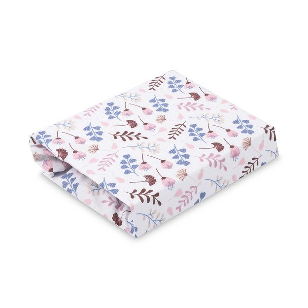 PRINTED BEDSHEET COTTON TWIGS PINK 60X120