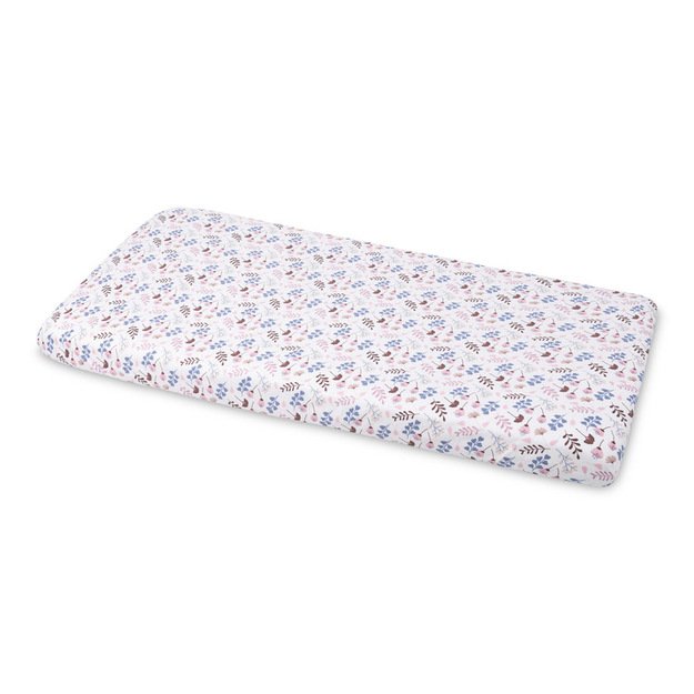 PRINTED BEDSHEET COTTON TWIGS PINK 60X120