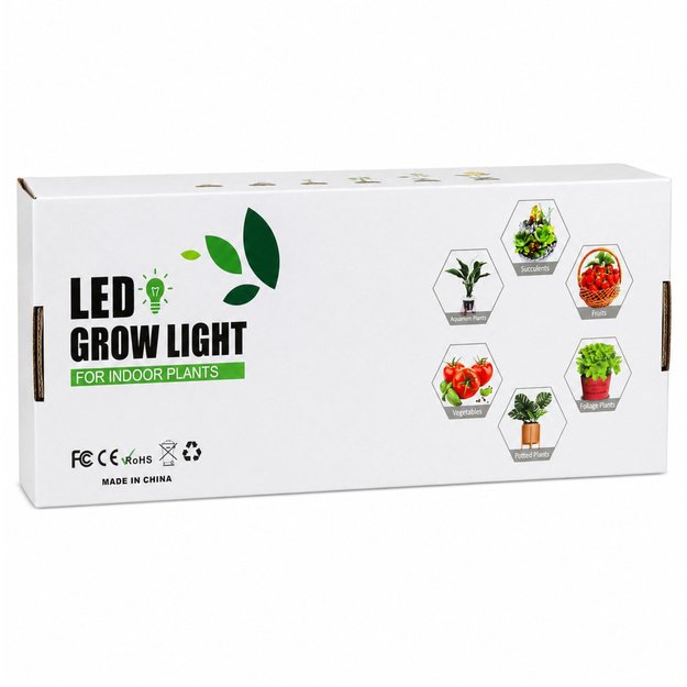 LED lamp for growing crops and illuminating plants, 4-panel stand, remote control