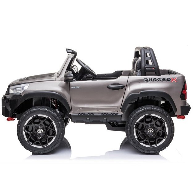 Electric Ride On Car Toyota Hilux Silver Painted 5