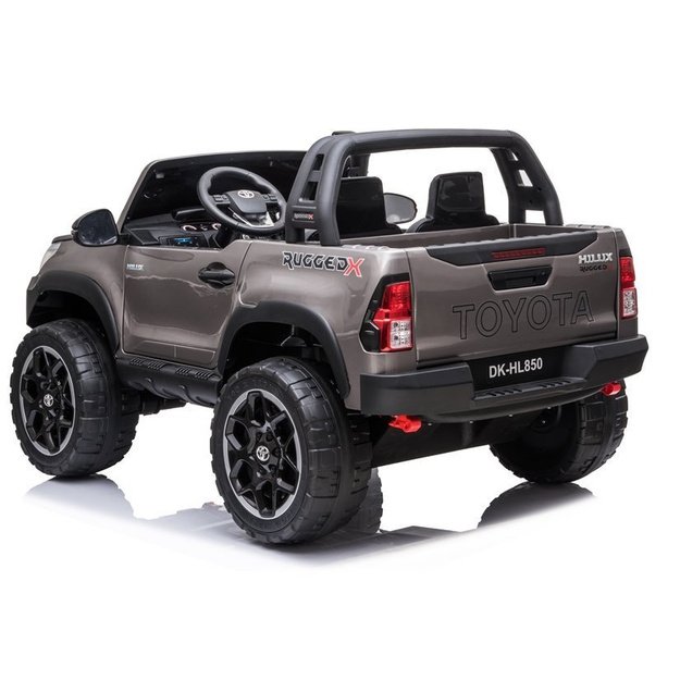 Electric Ride On Car Toyota Hilux Silver Painted 6