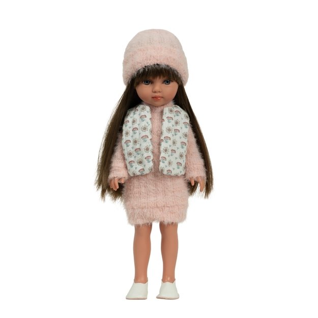 Arias lėlė mergaitė Carlota pūkuota suknele, 36 cm