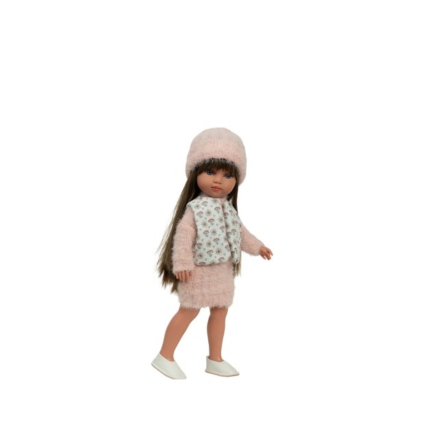 Arias lėlė mergaitė Carlota pūkuota suknele, 36 cm