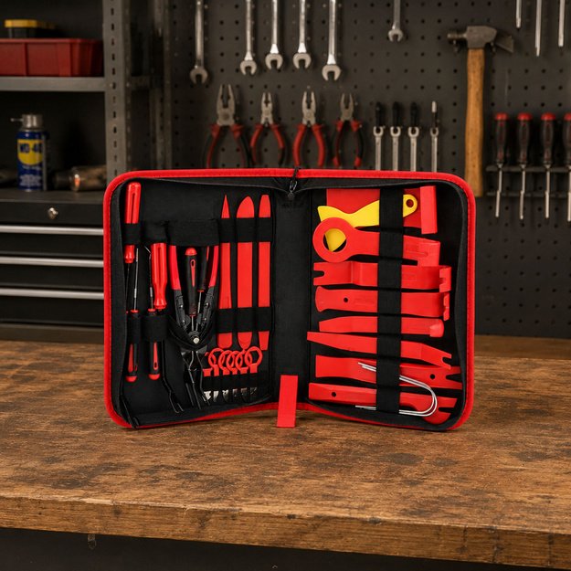 Upholstery Removal Tool Set Tools in Organizer 41 pcs.