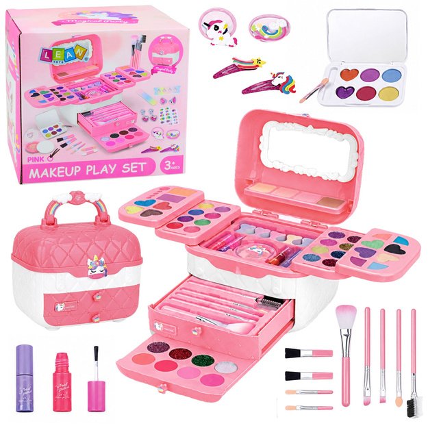 Beauty Set Children s Cosmetics Box Pink Unicorn 72 pcs.