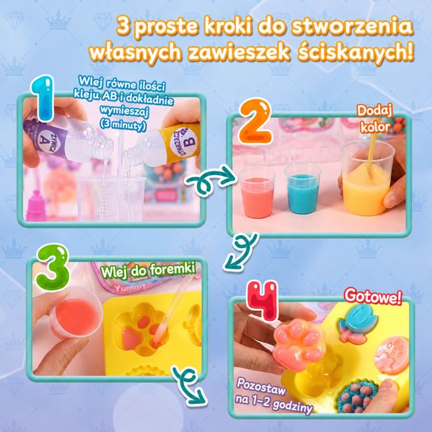 Kūrybinis plastikinis rinkinys, skirtas minkštiems dekoratyviniams zuikių desertams kurti „pasidaryk pats“