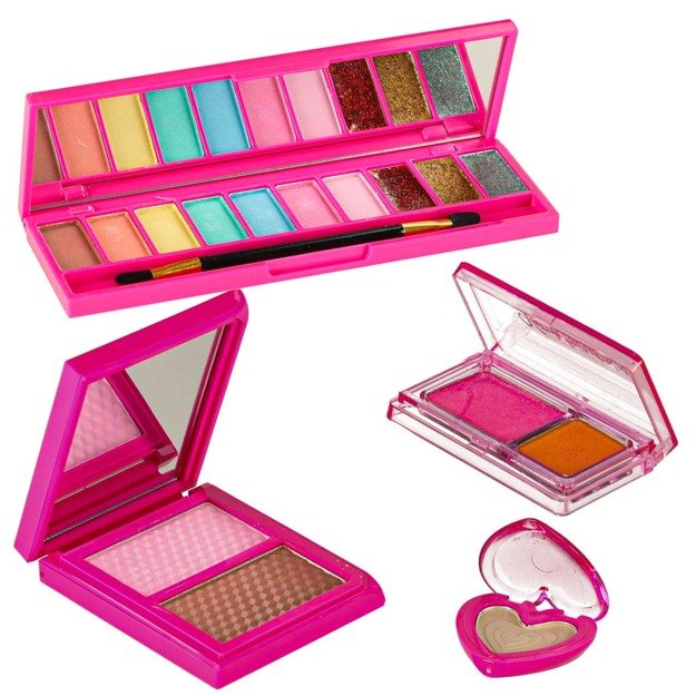 Kosmetyki do makijażu make up lakiery kosmetyczka sp&oacute;dniczka zestaw 22 elementy