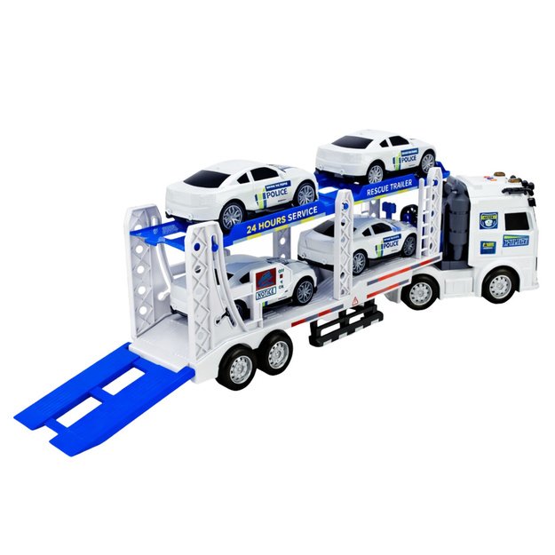 Police Truck Tow Truck Transport Police Cars Cars Lights Sounds