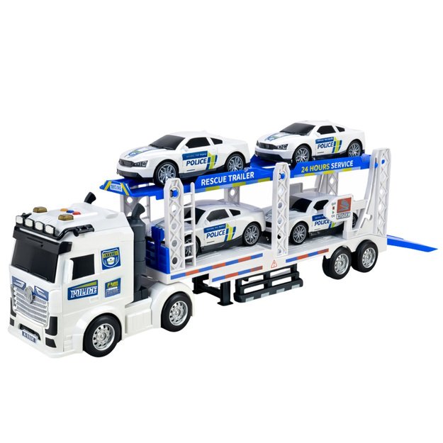 Police Truck Tow Truck Transport Police Cars Cars Lights Sounds