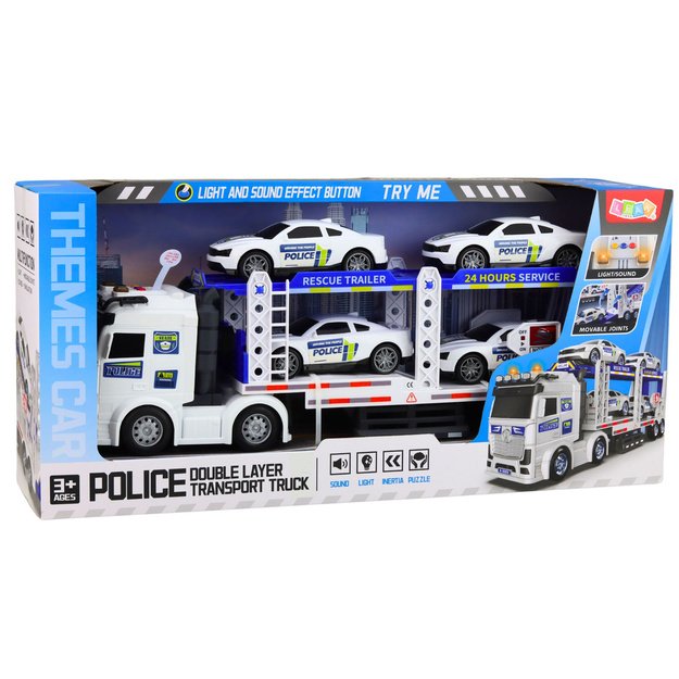 Police Truck Tow Truck Transport Police Cars Cars Lights Sounds