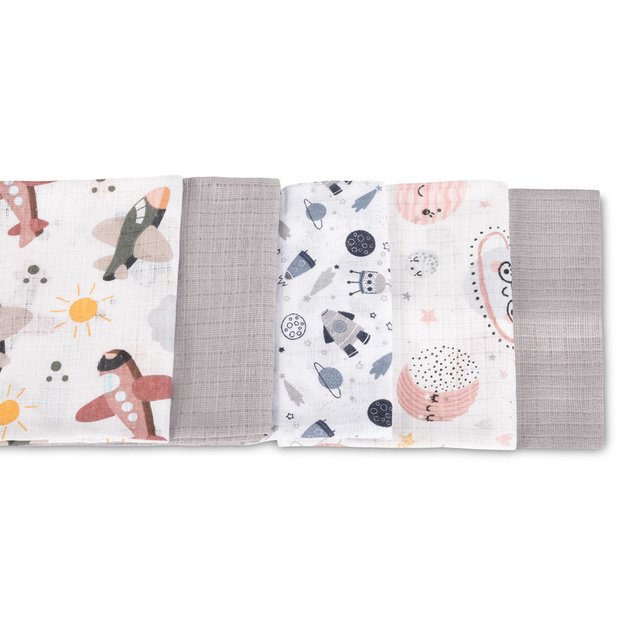 TETRA DIAPER 70X80 5-PACK COSMOS GREY