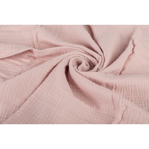 DIAPER CRUSHED MUSLIN 60X75 2-PACK TEDDY PINK