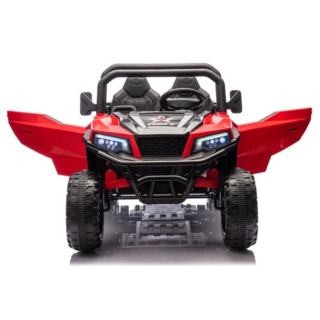 Baterijomis varoma transporto priemonė, 6 ratai, XB-1038A 4x4, 24V, raudona
