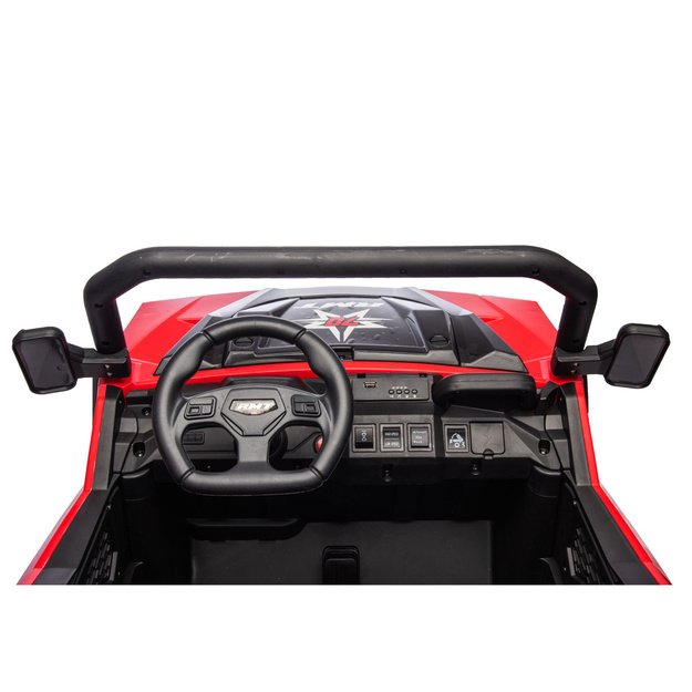 Baterijomis varoma transporto priemonė, 6 ratai, XB-1038A 4x4, 24V, raudona
