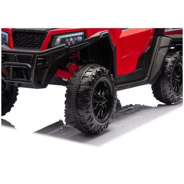 Baterijomis varoma transporto priemonė, 6 ratai, XB-1038A 4x4, 24V, raudona