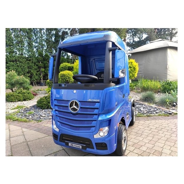 Electric Ride-On Car Mercedes Actros Blue Painted MP4 8