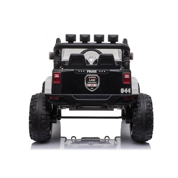 JC666 Police Black - Electric Ride On Car 4